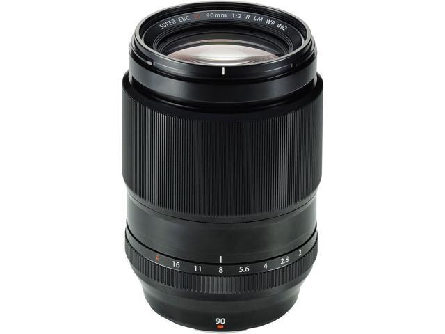 FUJIFILM XF 90mm f/2 R LM WR Lens, Lens Pouch, 32GB Memory Card, Bundle
