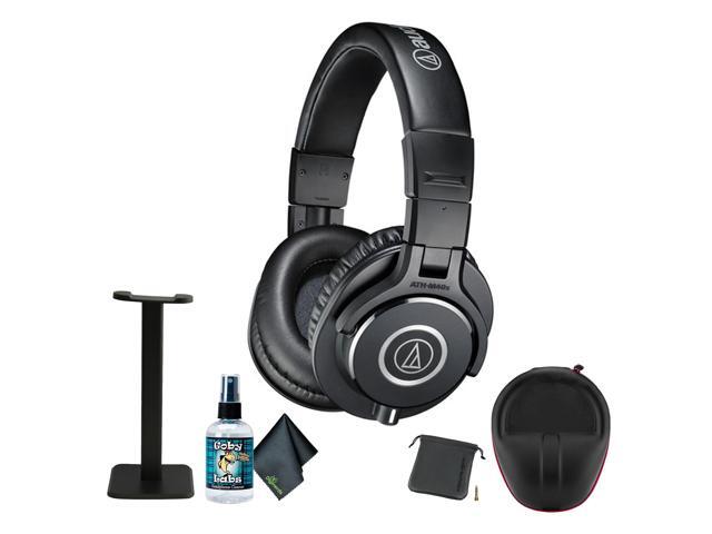 Audio-Technica ATH-M40x Closed-Back Monitor Headphones (Black), Headphone stand