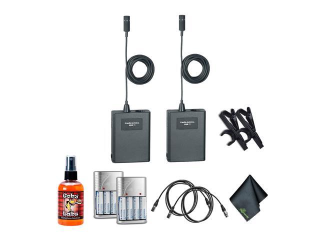 Audio-Technica Pro 70 Cardioid Microphone (Pack of 2), 4xAA Batteries With Charger