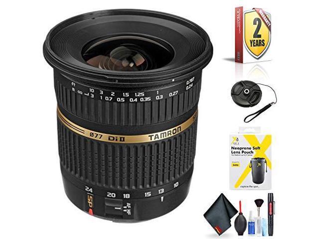 Tamron SP AF 10-24mm f / 3.5-4.5 DI II Zoom Lens for Canon DSLR Cameras for Canon EF-S Mount + Accessories (Internationa