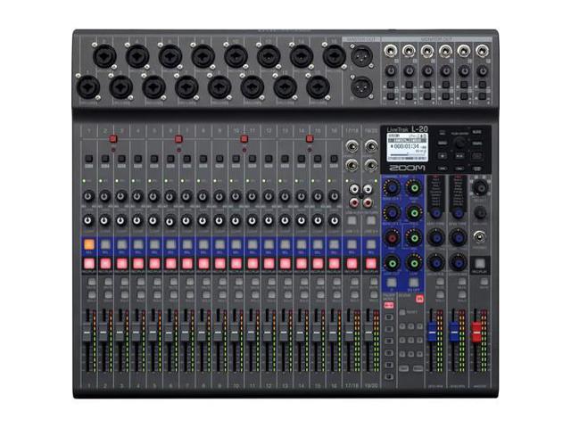 Zoom LiveTrak L-20-20-Input Digital Mixer Bundle