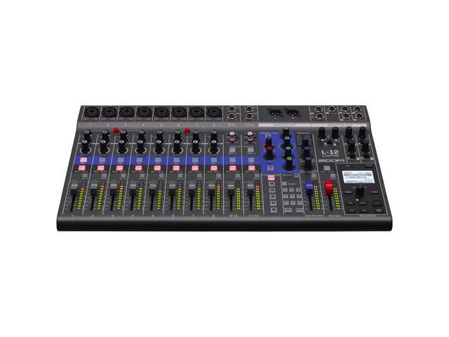 Zoom LiveTrak L-12-12-Channel Digital Mixer, Memory Card microSDXC 64GB, Bundle