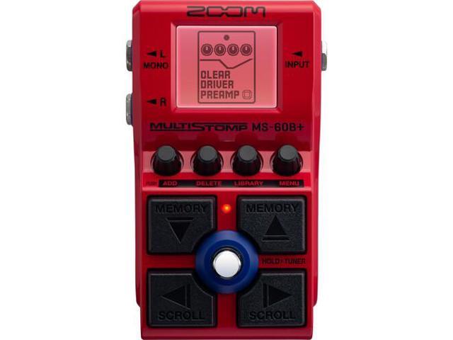 Zoom MS-60B+ MultiStomp Multi-FX Bass Pedal + MDR-7506 Headphones, Bundle