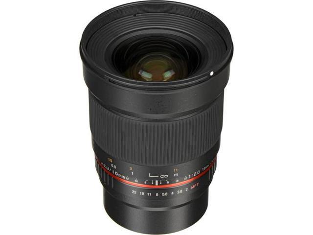 Rokinon 16mm f/2.0 ED AS UMC CS Lens for Micro Four Thirds Mount Bundle