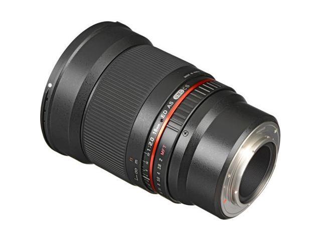 Rokinon 16mm f/2.0 ED AS UMC CS Lens for Micro Four Thirds Mount Bundle