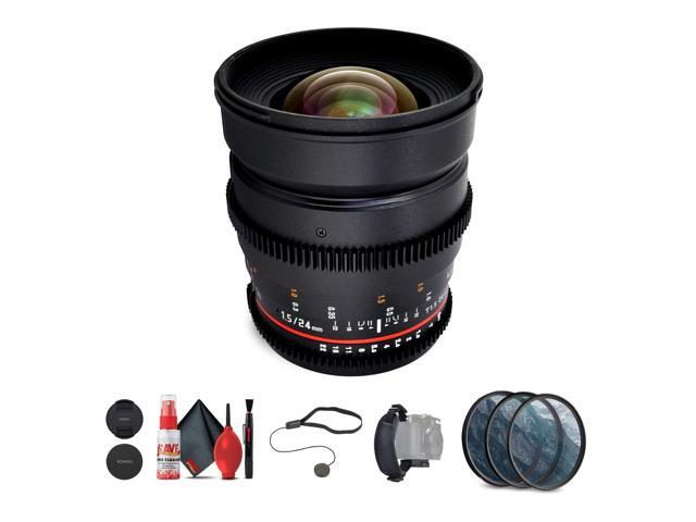Rokinon 24mm T1.5 Cine ED AS IF UMC Lens for Sony A Mount Bundle