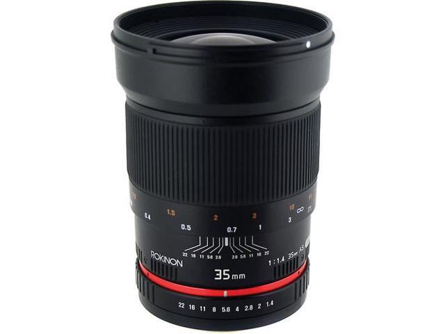 Rokinon 35mm f/1.4 Wide-Angle US UMC Aspherical Lens for Olympus Bundle