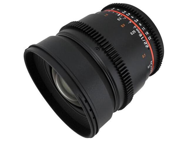 Rokinon 16mm T2.2 Cine Lens for Nikon F Bundle