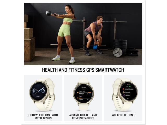 Garmin - Venu 4 GPS Smartwatch 41 mm Fiber-reinforced polymer - Lunar Gold - (2025) - image 3