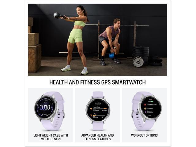 Garmin - Venu 4 GPS Smartwatch 41 mm Fiber-reinforced polymer - Silver - (2025) - image 3