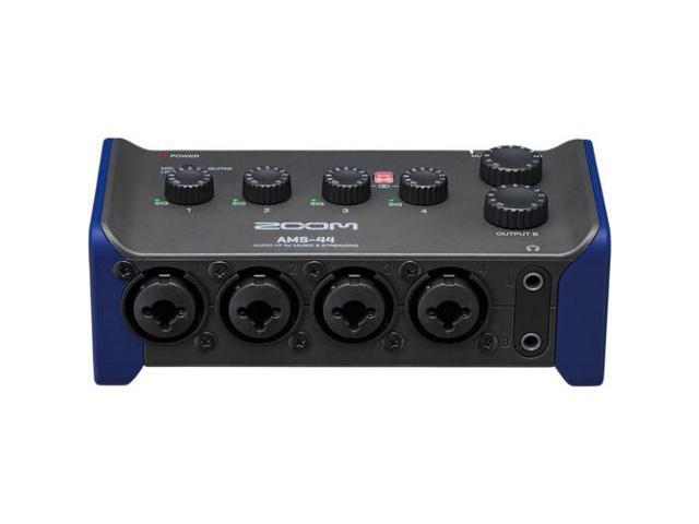 Zoom AMS-44 USB Audio Interface, 10 Ft XLR Cable