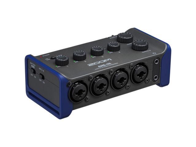 Zoom AMS-44 USB Audio Interface, 10 Ft XLR Cable