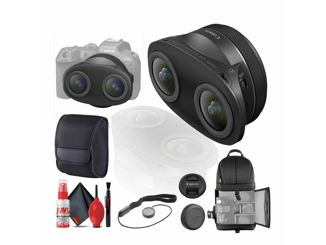 Canon RF-S 3.9mm f/3.5 STM Dual Fisheye Lens (Canon RF) (6578C002) + More
