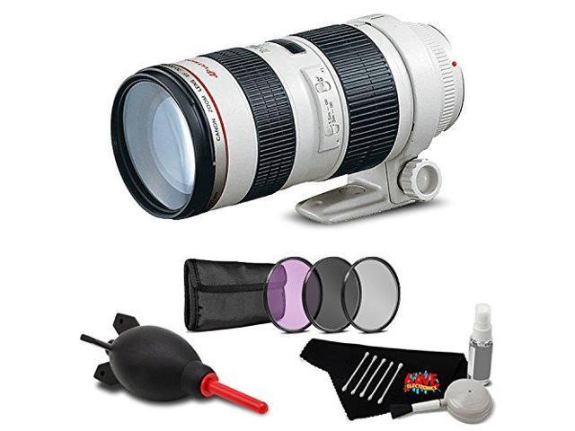 Canon EF 70-200mm f/2.8L USM Lens Accessory Bundle International Model