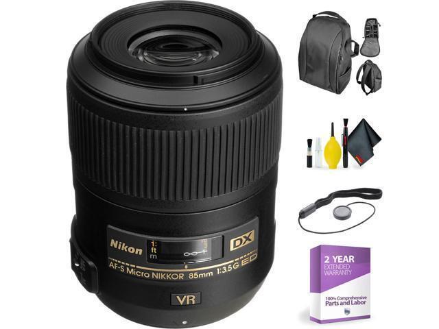 AF-S DX Micro NIKKOR 85mm f/3.5G ED VR Lens + Deluxe Lens Cleaning Kit (International Model)