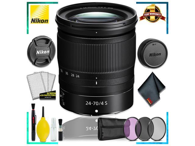 Nikon NIKKOR Z 24-70mm f.4 S Lens (Intl Model) + 3pcs Lens Filter Kit + Cleaning Kit
