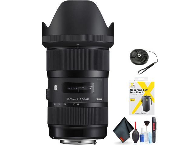 Sigma 18-35mm f/1.8 DC HSM Art Lens for Nikon F Mount + Accessories (International Model with 2 Year Warranty)