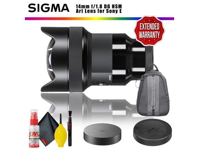 Sigma 14mm f/1.8 DG HSM Art Lens for Sony E + Backpack + Cleaning Kit + Extended Warranty