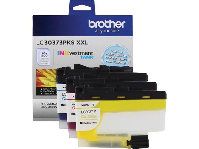 Brother LC30373PKS INKvestment Tank Super High Yield 3 Pack of Color Ink (C/M/Y) Cyan/Magenta/Yellow
