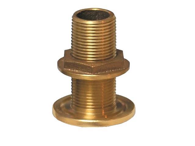 Groco 1/2' Nps Npt Combo Bronze Thru-Hull Fitting W/Nut