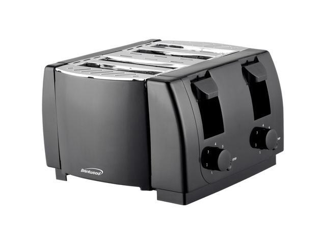 Brentwood TS-285 Cool Touch 4-Slice Toaster (Black)