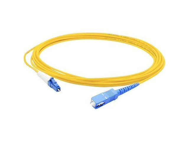 Addon 1M Lc (Male) To Sc (Male) Yellow Os2 Simplex Fiber Ofnr (Riser-Rated) Patch Cable