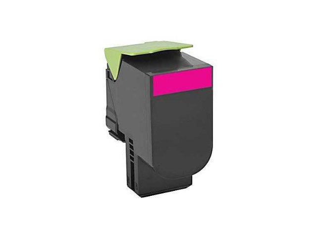 LEXMARK OEM Toner Cartridge, MAGENTA, yield 1,000 80C00MG