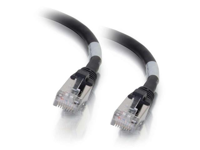 C2G 00707 Cat6a Cable - Snagless Shielded Ethernet Network Patch Cable, Black (2 Feet, 0.60 Meters)