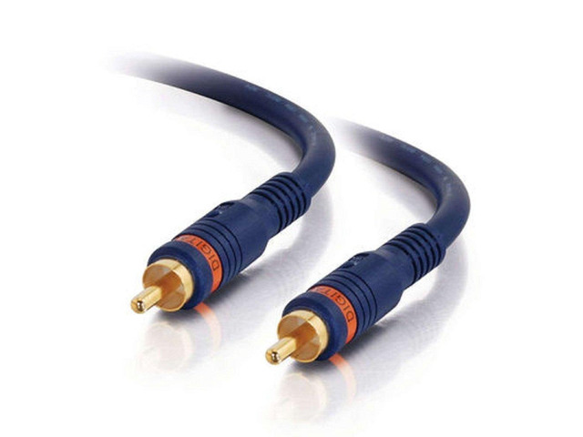 C2G 29115 Velocity S/PDIF Digital Audio Coax Cable, Blue (6 Feet, 1.82 Meters)
