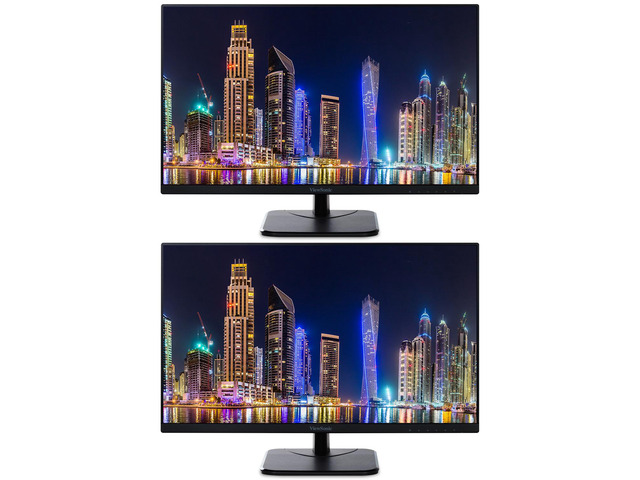 ViewSonic VA2256-MHD 22-inch 1920 x 1080 Full HD LCD IPS Monitor, 2-Pack Bundle with Ultra-Thin Bezel, FreeSync, Eye Care, HDMI, DisplayPort, VGA,...