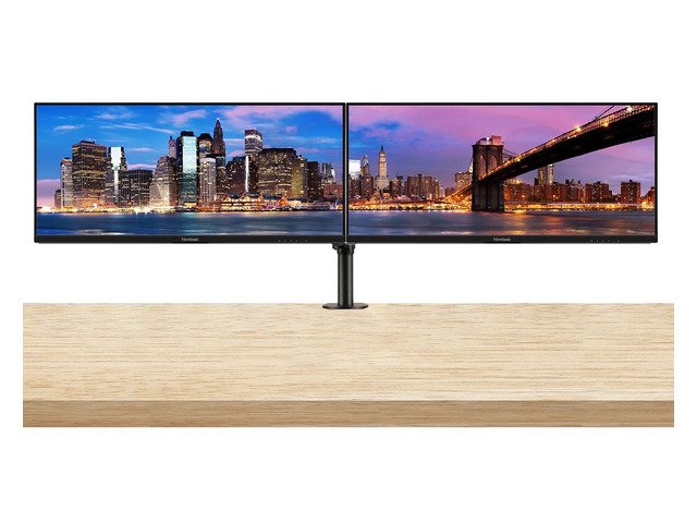 ViewSonic VA3456-MHDJ 34-inch 3440 x 1440 UWQHD LCD IPS Monitor, 2-Pack Bundle with 3-Side Borderless Bezel, FreeSync, Eye Care, HDMI, DisplayPort,...