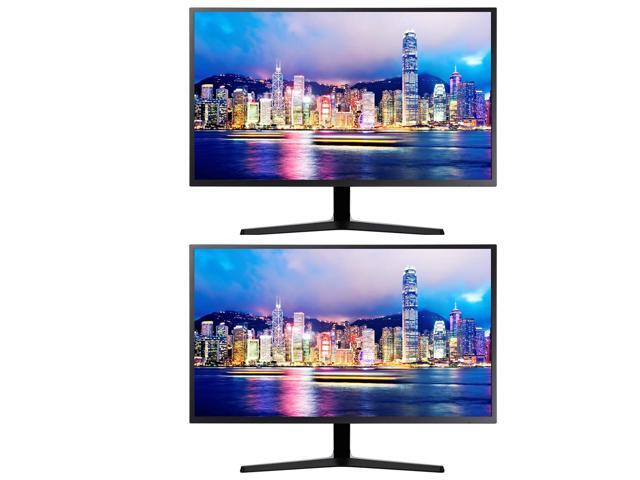 Samsung UJ59 32-inch 2160P 4K UHD Borderless IPS LCD ViewFinity Monitor, 2-Pack bundle with, DisplayPort, HDMI, USB (U32J590UQN)