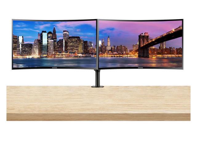 Samsung CF39 27-inch 1080P FHD Curved IPS LCD Professional TAA Compliant Monitor, 2-Pack Bundle with FreeSync, HDMI, VGA, Desk Mount Dual Monitor.
