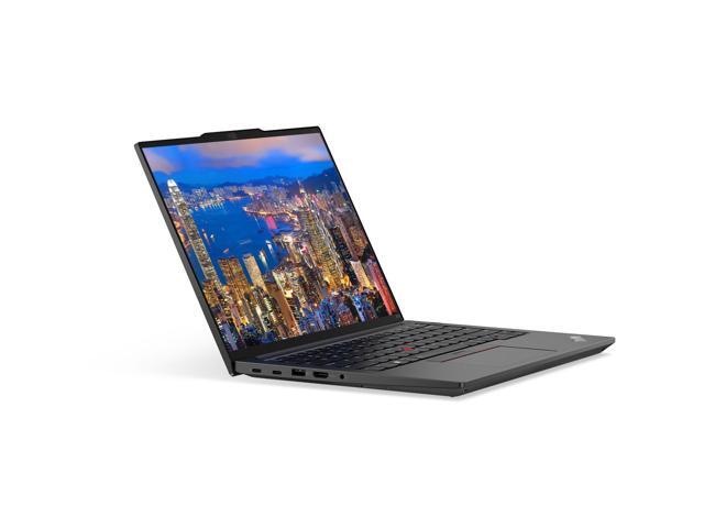 Lenovo E14 Gen 5 14' Ryzen 5, 16GB RAM, 256GB SSD, Notebook Bundle with 2 x ThinkVision T24i 24' Monitors, Dual Stand, USB-C Dock, MK670 Wireless...