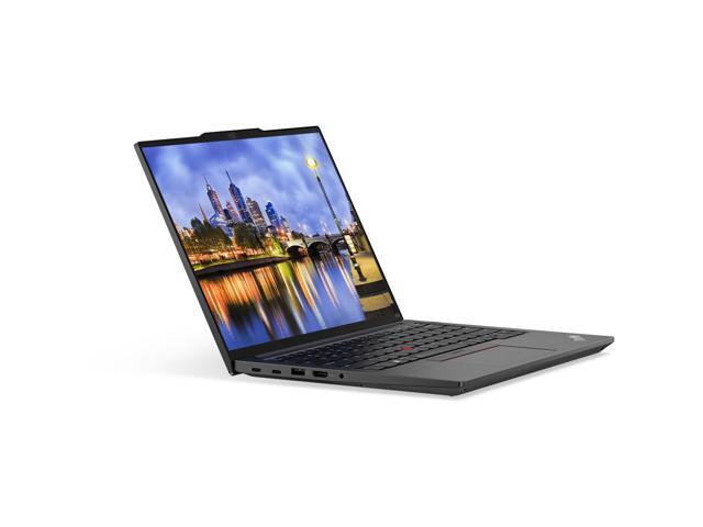 Lenovo E14 Gen 5 14' Ryzen 5, 16GB RAM, 256GB SSD, Notebook Bundle with 2 x ThinkVision T27i 27' Monitors, Dual Stand, USB-C Dock, MK670 Wireless...