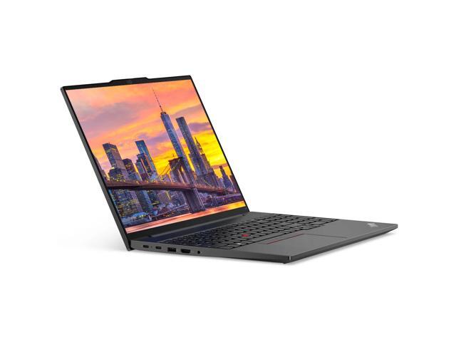 Lenovo E16 16' Ryzen 5, 8GB RAM, 256GB SSD, Notebook Bundle with 2 x ThinkVision T27i 27' Monitors, Dual Stand, USB-C Dock, MK670 Wireless Keyboard...