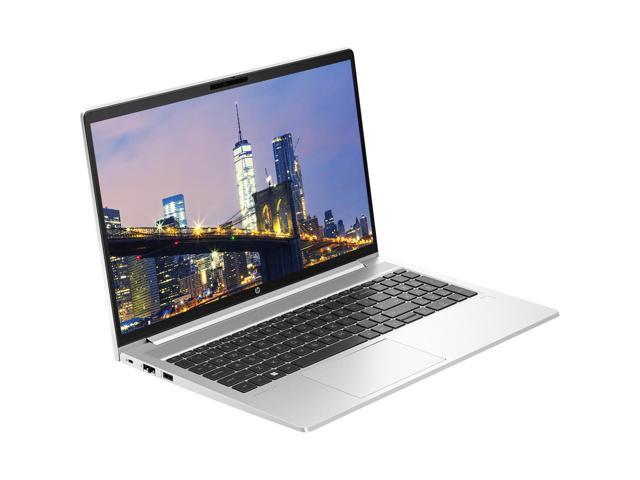 HP ProBook 455 G10 15.6' Ryzen 5, 8GB RAM, 256GB SSD, Bundle with 2 x EliteDisplay E27 27' Monitors, Dual Stand, USB-C Dock, MK540 Wireless...