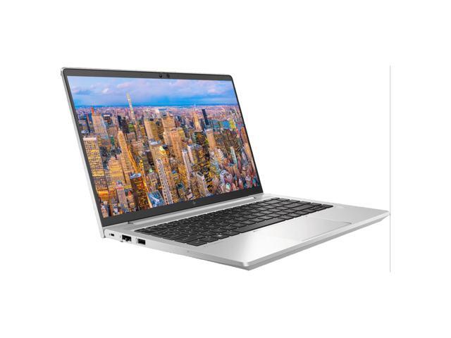 HP EliteBook 645 G10 14' Ryzen 5, 16GB RAM, 512GB SSD, Windows 11 Pro Notebook Bundle with 2 x EliteDisplay E27 27' Monitors, Dual Stand, USB-C...