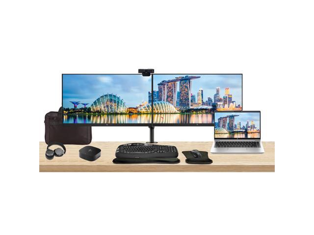 HP ProBook 440 G10 14' i7, 16GB RAM, 512GB SSD, Bundle with 2 x EliteDisplay E27 27' Monitors, Dual Stand, USB-C Dock, MK670 Wireless Keyboard and...