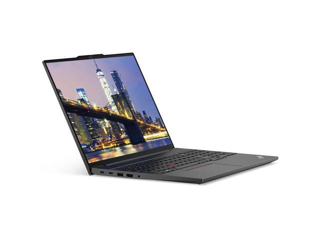Lenovo E16 16' Ryzen 5, 8GB RAM, 256GB SSD, Notebook Bundle with 2 x ThinkVision T27i 27' Monitors, Dual Stand, USB-C Dock, MK540 Wireless Keyboard...