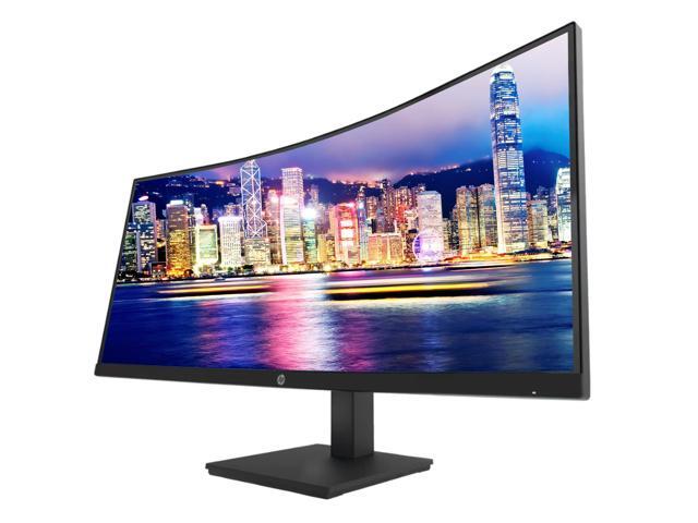 HP P34HC G4 Curved 34 inch 3440 x 1440 2K WQHD LCD Monitor, 2-Pack Bundle with Built-in Speakers, HDMI, USB-C, and DisplayPort, Stand, MK540...