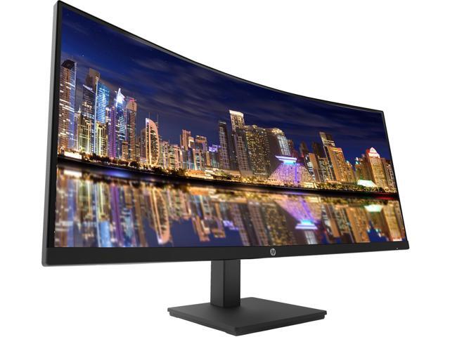 HP P34HC G4 Curved 34 inch 3440 x 1440 2K WQHD LCD Monitor, 2-Pack Bundle with Built-in Speakers, HDMI, USB-C, and DisplayPort, Stand, MK270...