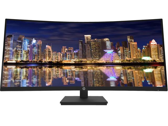 HP P34HC G4 Curved 34 inch 3440 x 1440 2K WQHD LCD Monitor, 2-Pack Bundle with Built-in Speakers, HDMI, USB-C, and DisplayPort, Stand, MK270...