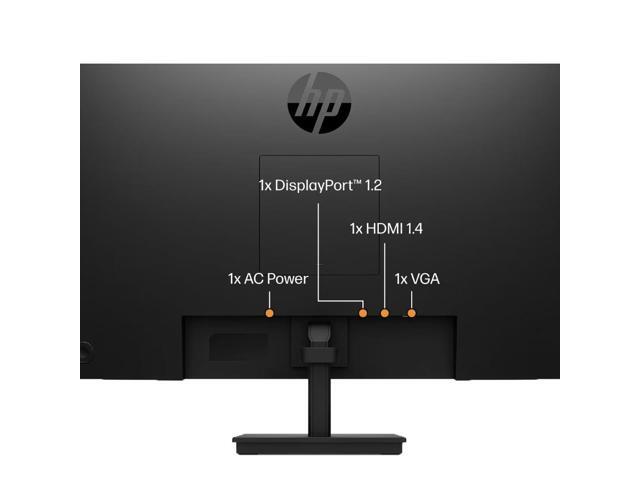 HP P24v G5 24 inch 1920 x 1080 Full HD Edge LED LCD Monitor, 2-Pack Bundle with HDMI, VG and Desk Mount Monitor Stand