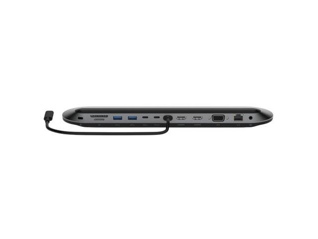 Belkin Universal USB-C 11-in-1 Pro 100W Dock, Triple 4K Support, HDMI, VGA and USB Hub Bundled With Desk Mount Dual Monitor Stand, MK270 Wireless...