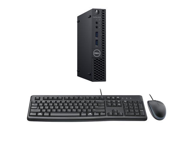 Dell Optiplex 3070 Micro Desktop Computer Bundle with Keyboard, Mouse, i5-8500T CPU, 16GB RAM, 500GB SSD, Windows 10 Pro