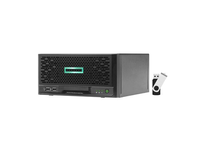 HP ProLiant MicroServer Plus Gen10 Bundle with 16GB USB Flash Drive, Intel Xeon E-2224, 8GB DDR4, RAID, No Drives