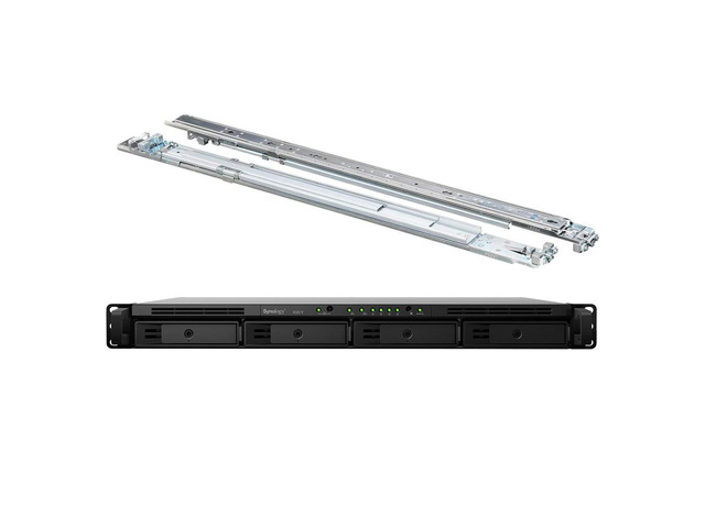 Synology RackStation RS819 NAS Server with RTD1296 1.4GHz CPU, 2GB Memory, 48TB HDD Storage, 2 x 1GbE LAN Ports, DSM Operating System Bundle with...