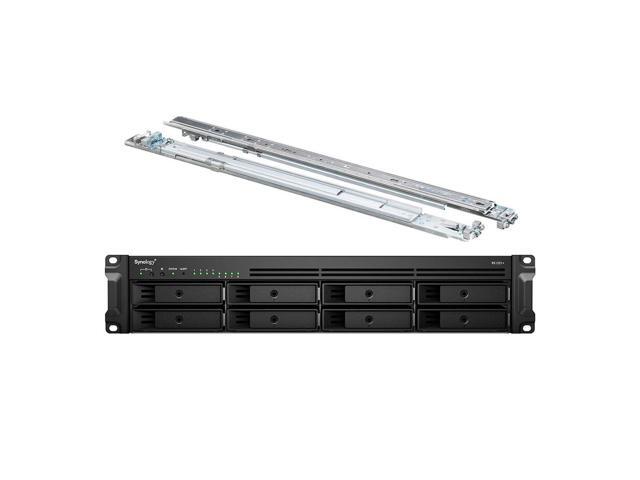 Synology RackStation RS1221+ NAS Server with Ryzen 2.2GHz CPU, 32GB Memory, 128TB HDD Storage, 4 x 1GbE LAN Ports, DSM Operating System Bundle with.