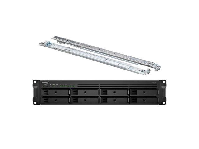 Synology RackStation RS1221RP+ NAS Server with Ryzen 2.2GHz CPU, 32GB Memory, 64TB HDD Storage, 4 x 1GbE LAN Ports, Redundant Power, DSM Operating.